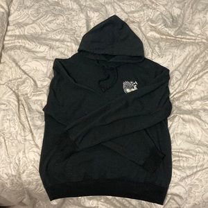 Black hoodie with design